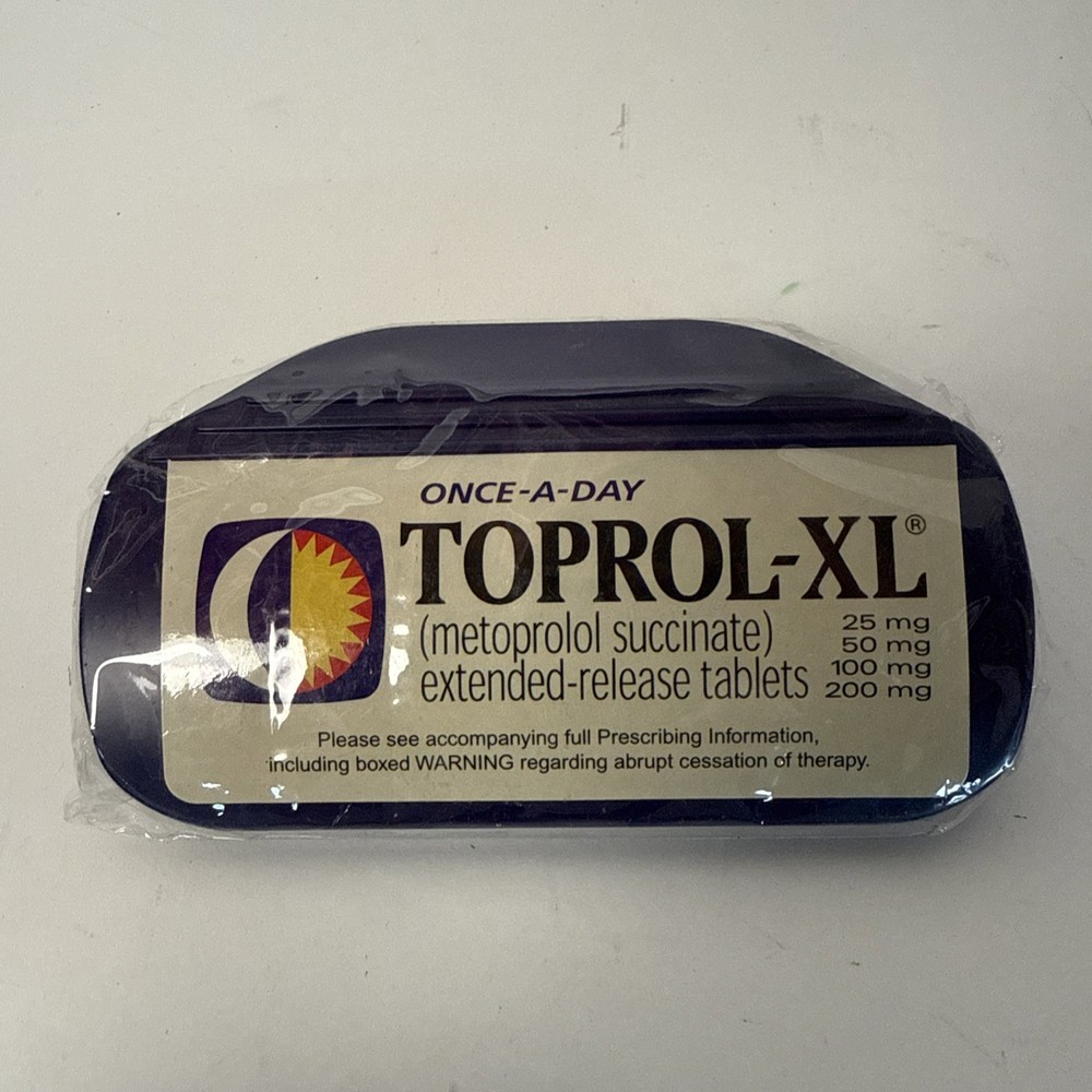 Pharma Drug Rep Toprol Xl Magnetic Clip For Papers Chips And More Vintage