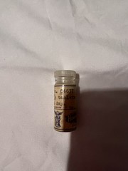 Vintage 1957 Humphrey’s Pharmacy Prescription Medicine Bottle Pittsfield Maine.