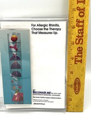 Pharmacy Advertising Note Pad & Acrylic Tray-MISSING PEN-Discontinued BECONASE