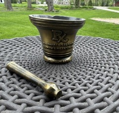 MORTAR & PESTLE PHARMACY CELEBRATES 76 BiCENTENNIAL Brass Bronze SECUNDUM ARTEM