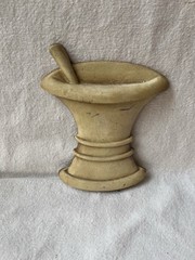 Vintage Pharmacy Decor Cast Aluminum Mortar And Pestle By Midwest Wall Hanger