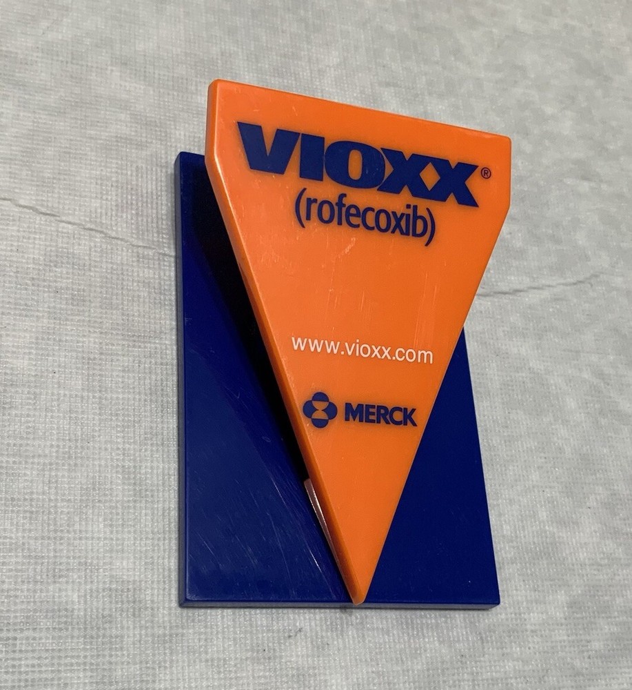 Large Merck Vioxx Rofecoxib Chip Bag Clip Fridge Magnet Pharma Drug Medicine