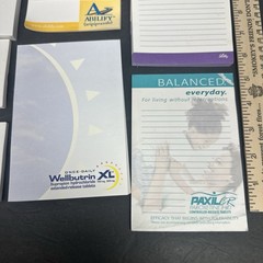 Lot of 14 Pharmaceutical Notepads Some Flawed Partial swag Note Pads