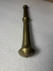 Vintage 1940s – 50s Solid Brass Mortar and Pestle Greek Key Design Pattern 3.5lb