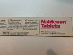Vintage 1980s Naldecon Bristol Myers Drug Rep Pharmaceutical Lenticular Ruler