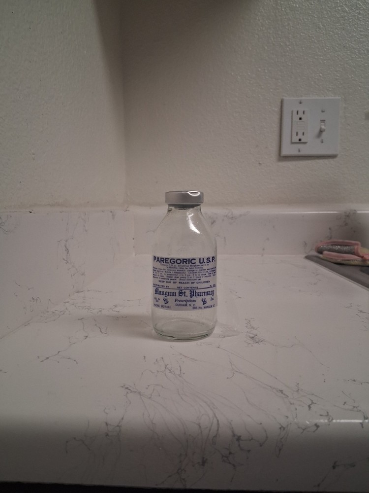 Vintage Empty Paregoric Morphine Vial