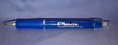 PLAVIX Blue Pharma Drug Rep Ink PEN Medical Collectible Advertising Promo Swag