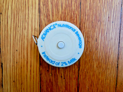 Vintage Pharmaceutical Drug Rep Snap Retract Measuring Tape Inches Millimeter
