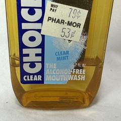 bausch & lomb Clear Choice Mouth Wash Clear Mint Vintage Extremely Rare New Old