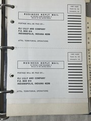Eli Lilly Pharmacy Marketing reference book 1983 Med Price List Rhodes vintage