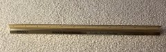 Vintage 1986 Pipracil 12” Metal 3 Sided Ruler Drug Rep. Advertising Medical