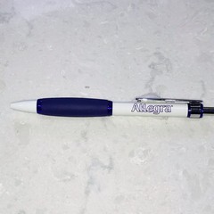 Pharmaceutical Advertising ALLEGRA Drug Rep Paper Mate Click Pen w/ Grip Writes