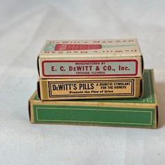 Vtg Henephs Foleys Dr Scholls Chambers DeWitts Pharmacy Lot In Original Boxes