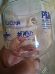 Rare Vintage Percocet/Percodan Footed Glass Mug