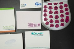 Vtg Drug Rep Pharmaceutical Partial Sticky Notes Stapler Calculator Pharma Lot
