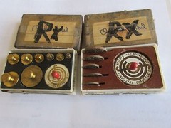 Rx, Pharmacy, Mini Weight Sets , Set of 2 Different Weights , Vintage , Rare