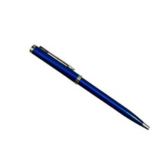 Pharmaceutical Drug Rep Pen Norvasc Dark Blue Metal Vintage Advertisement