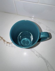 Lipitor Tall Teal Mug Pharmaceutical Promo Coffee Cup Medical-Core Ceramic Promo