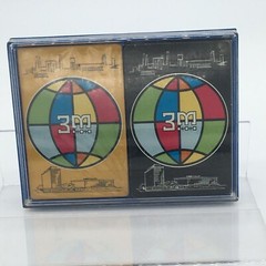3M Retro MCM Advertising Globe Boxed Set of 2 Decks Vintage Playing Cards