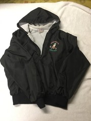DRUG REP ITEM NASAL CROM JACKET WITH HOOD HTF USED
