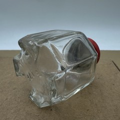 RARE Vintage McNeil Clear Glass Medicine Bottle display/collectible Unique Shape