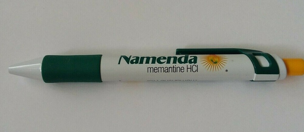 NAMENDA (5 1/2″) Pharmaceutical DRUG REP CLICK PEN – TRI-COLOR