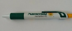 NAMENDA (5 1/2″) Pharmaceutical DRUG REP CLICK PEN – TRI-COLOR