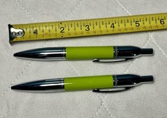 Zyrtec Metal Pens Pharmaceutical Heavy Ball Point Click NEW Tested Works RARE