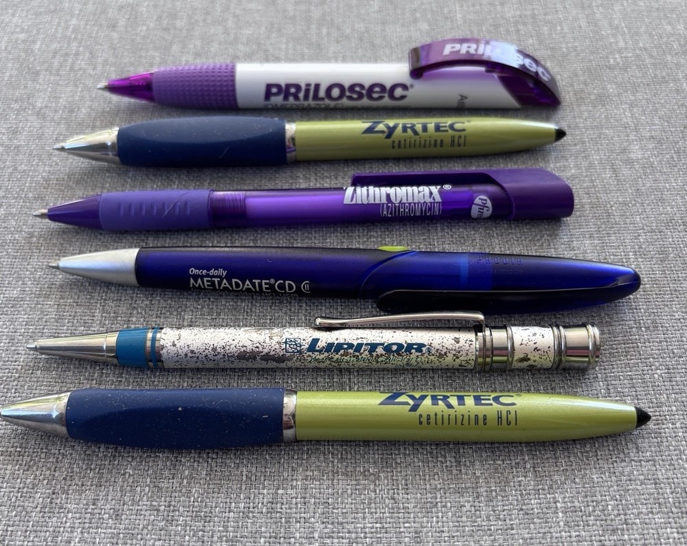 Metadate Zyrtec Lipitor Prilosec Drug Rep Pens Pen Lot ADHD
