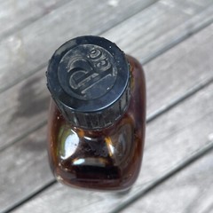 Vintage Parke Davis Cosadein Codeine Amber Pharmacy Bottle , EMPTY