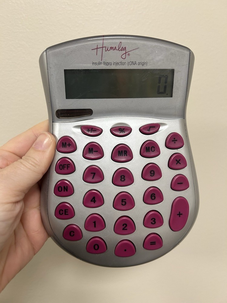 Humalog Medical Drug Rep Pharmaceutical Calculator Collectible Advertising