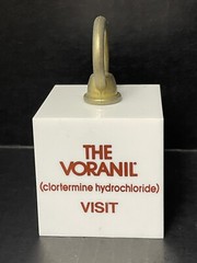 Vintage 1974 Voranil Clortermine Pharmaceutical Rep Marketing 2 lb Paperweight