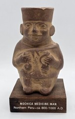 Vintage Schering Pharmaceutical Advertising Mochica Medicine Man Figure Tinactin