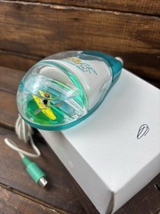 Vtg Rare Aqua Computer Mouse Model AM-940-P Liquid Filled Drug Rep Promo Paxil