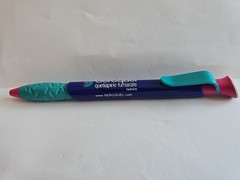Drug Rep SEROQUEL Collectible Pharmaceutical Pen Large S-Logo Pocket Clip WRITES