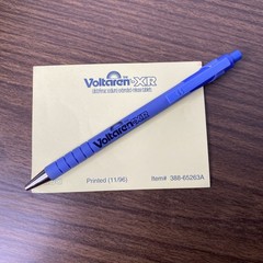 VTG Pharmaceutical Advertising VOLTAREN-XR PAPERMATE Pen & Pad RX Rep WRITES