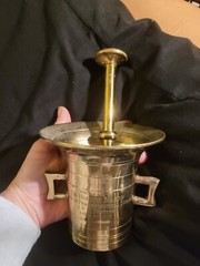 Vintage Brass Dr’s. Mortar And Pestle