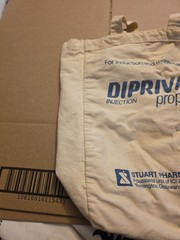Vintage Diprivan Propofol Tote Bag Pharmaceutical Advertising See Pics! DIP #2