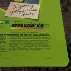 Effexor XR Clipboard Drug Rep Promo 2000s