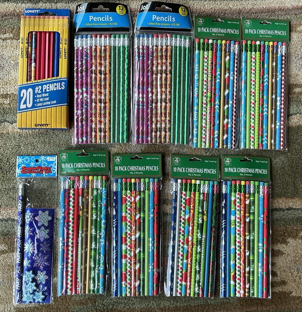 Large Lot of Assorted New Pencils – 105 Pencils
