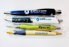 NOS Vintage Drug Rep Pens VIAGRA LIPITOR ZYRTEC Promo WORKS
