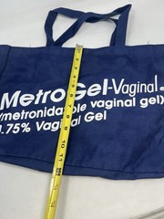 Vintage MetroGel Vaginal Pharma Promo Tote Bag Canvas Doctor Medical Advertising