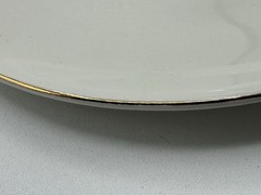 Set of 8 Vintage Crestware Rx Pharmacist Caduceus Salad Dessert Plates 7.5″
