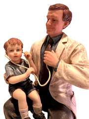 Vanmark Masters of Miracles Doctor Figurine Pediatrician Medical Sculpture 1998