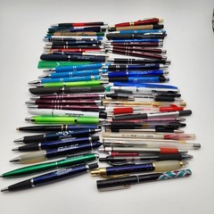 Large Lot Vintage Pharmaceutical Ballpoint Pen Drug Rep Promo Church Advertising