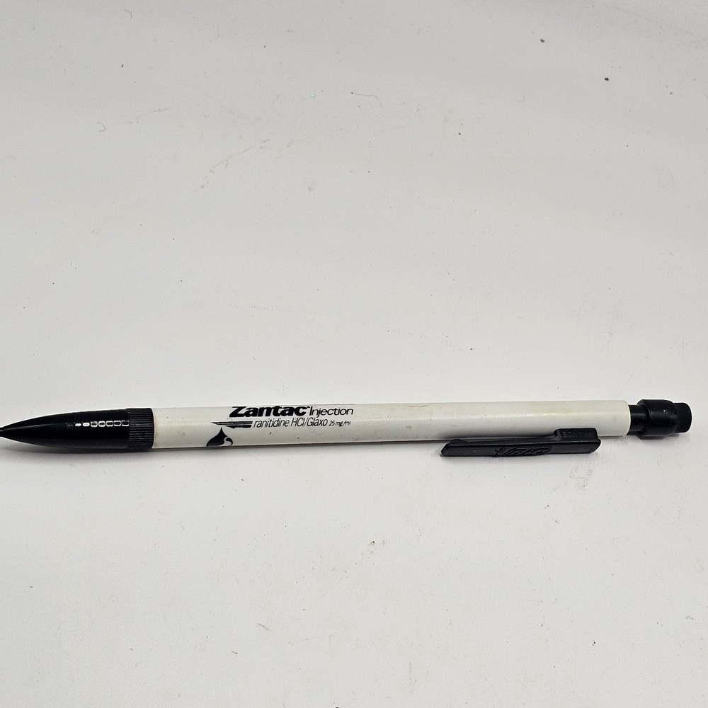 Zantac Injection Mechanical Pencil Advertising Pharmaceutical Promo Vintage