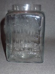 Antique Apothecary Jar Cough Candy Tablets Meseroll & Co Trenton NJ Drug Store