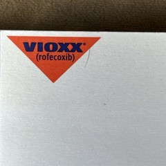 Vintage Vioxx Note Pad Paper *SPLIT INTO 2* Drug Rep Swag Pharmaceutical Notepad