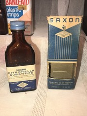 VTG Apothecary Pharmacy Medicine Cabinet Contents 8Pc 1950+ Brown Green Bottles