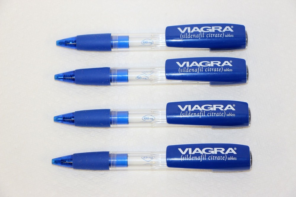 4 Pharmaceutical Viagra Pens Plastic Wide Clips and Rotating Barrel 25, 50, 100